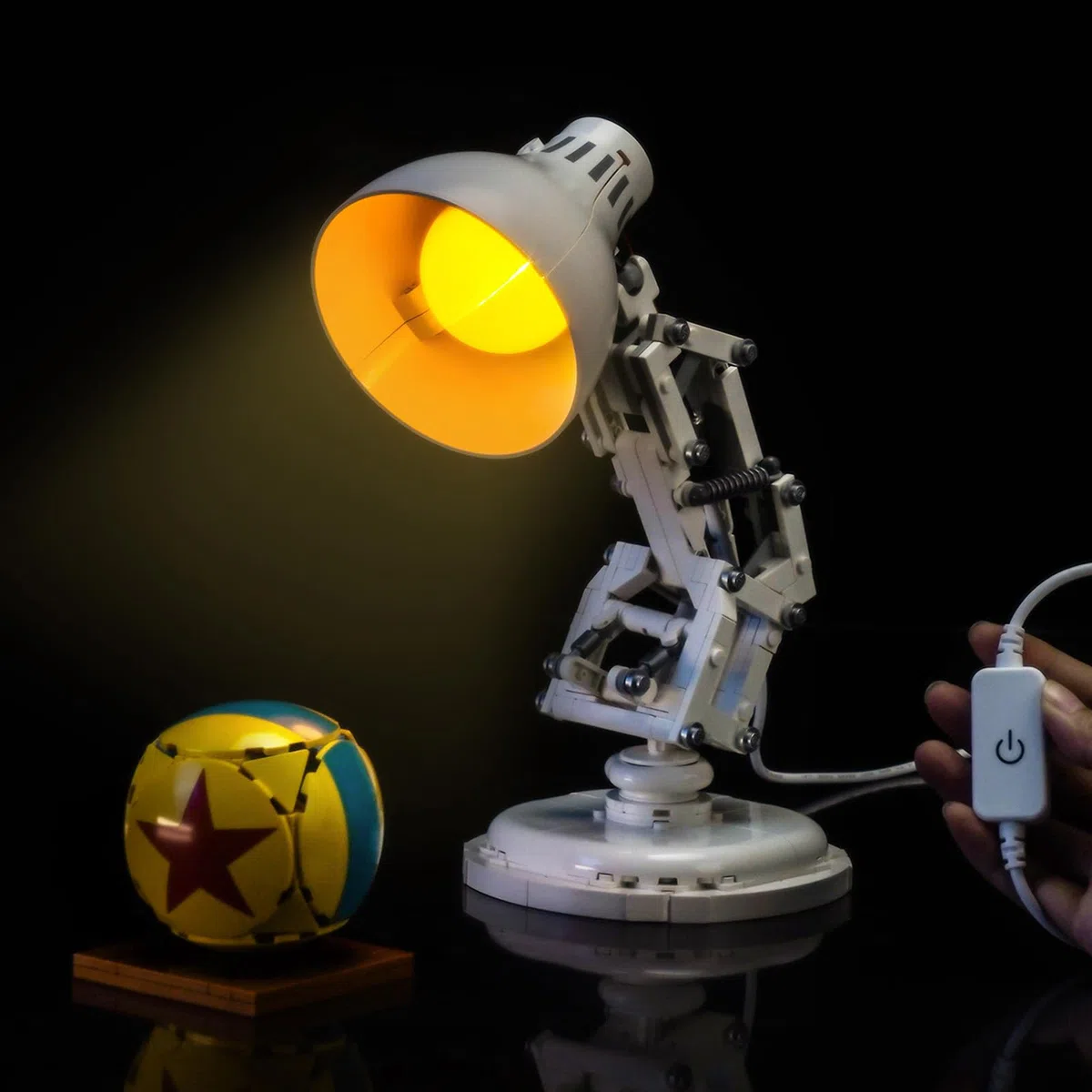 LocoLee Beleuchtungsset kompatibel zu Lego 21357 Pixar Luxo Jr (KEIN Lego-Set) Sonderanfertigung, Touchschalter, dekorative Ausführung, Beleuchtungsset