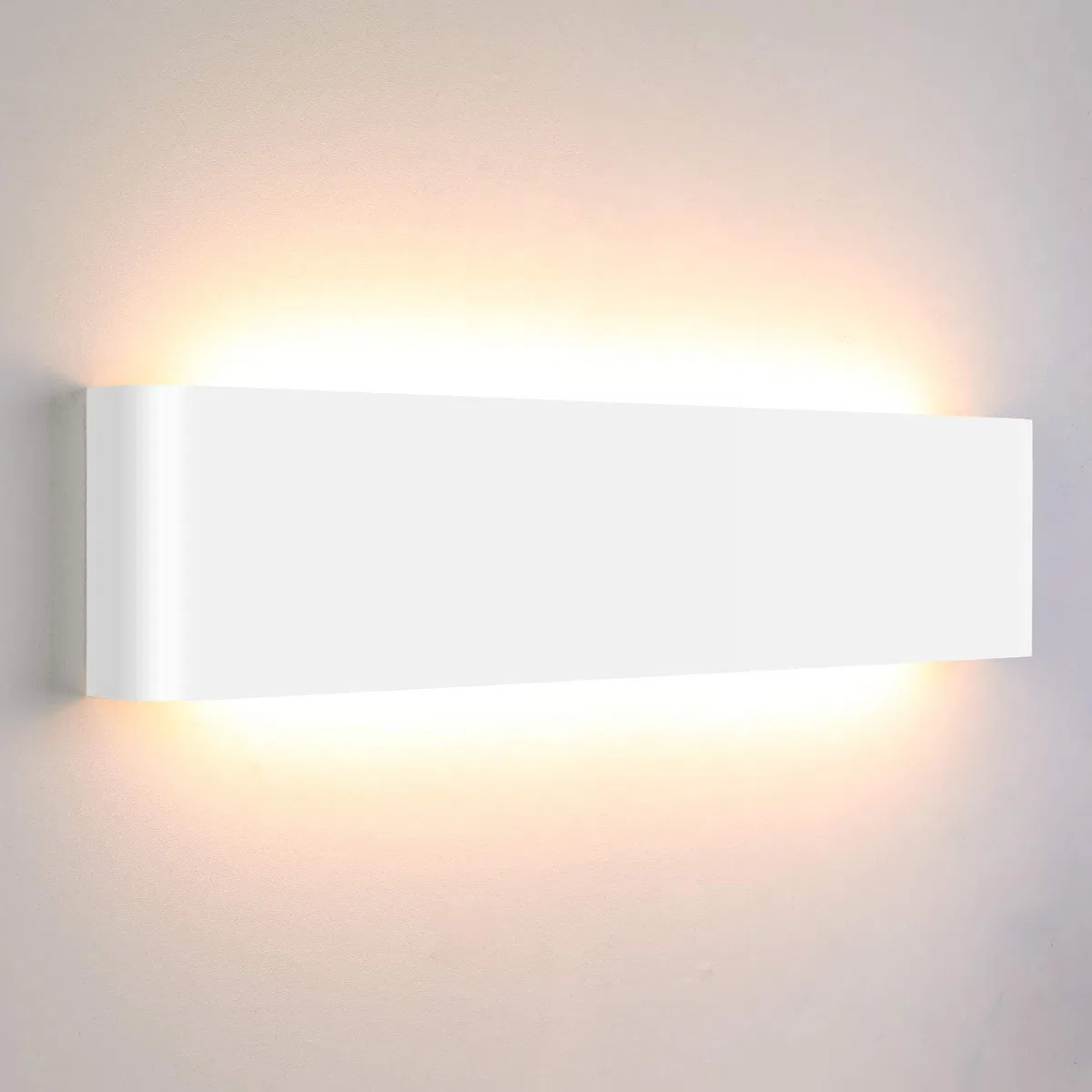 Lightess 18W 40CM wandlampe innen led wandleuchte Weiß Flurlampe | Up Down IP44 3000K 1800LM Warmweiß flickerfrei, Alu AC85-266V, für Wohnzimmer Schlafzimmer Flur Treppenhaus