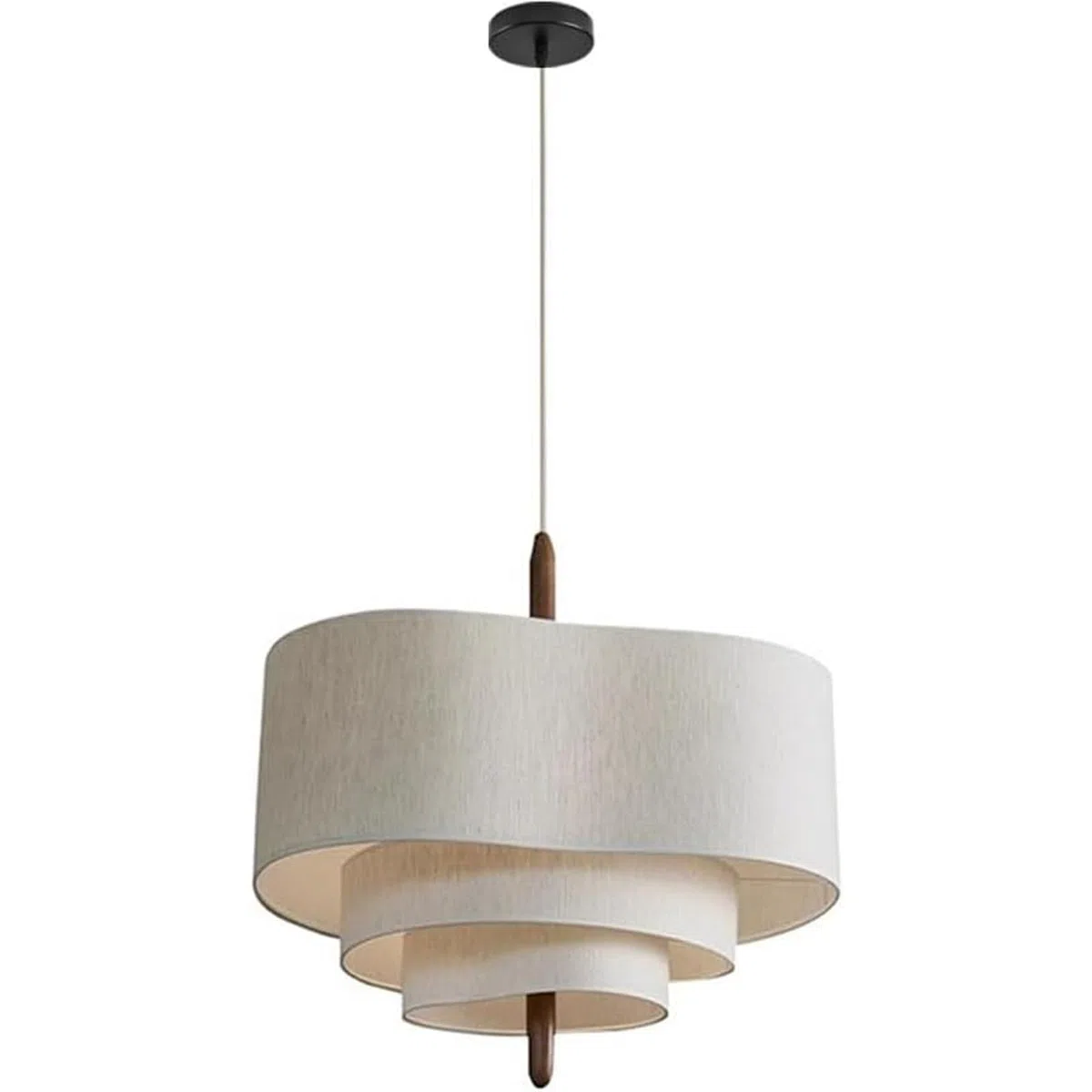 NVKE Wabi-Sabi-Hängelampe Moderne Pendelleuchte Für Esszimmer E27 Verstellbares Hängeleuchte Kabel Leinenschirm Hängendes Licht Für Schlafzimmer Wohnzimmer Flur Küche Lampe(45CM)