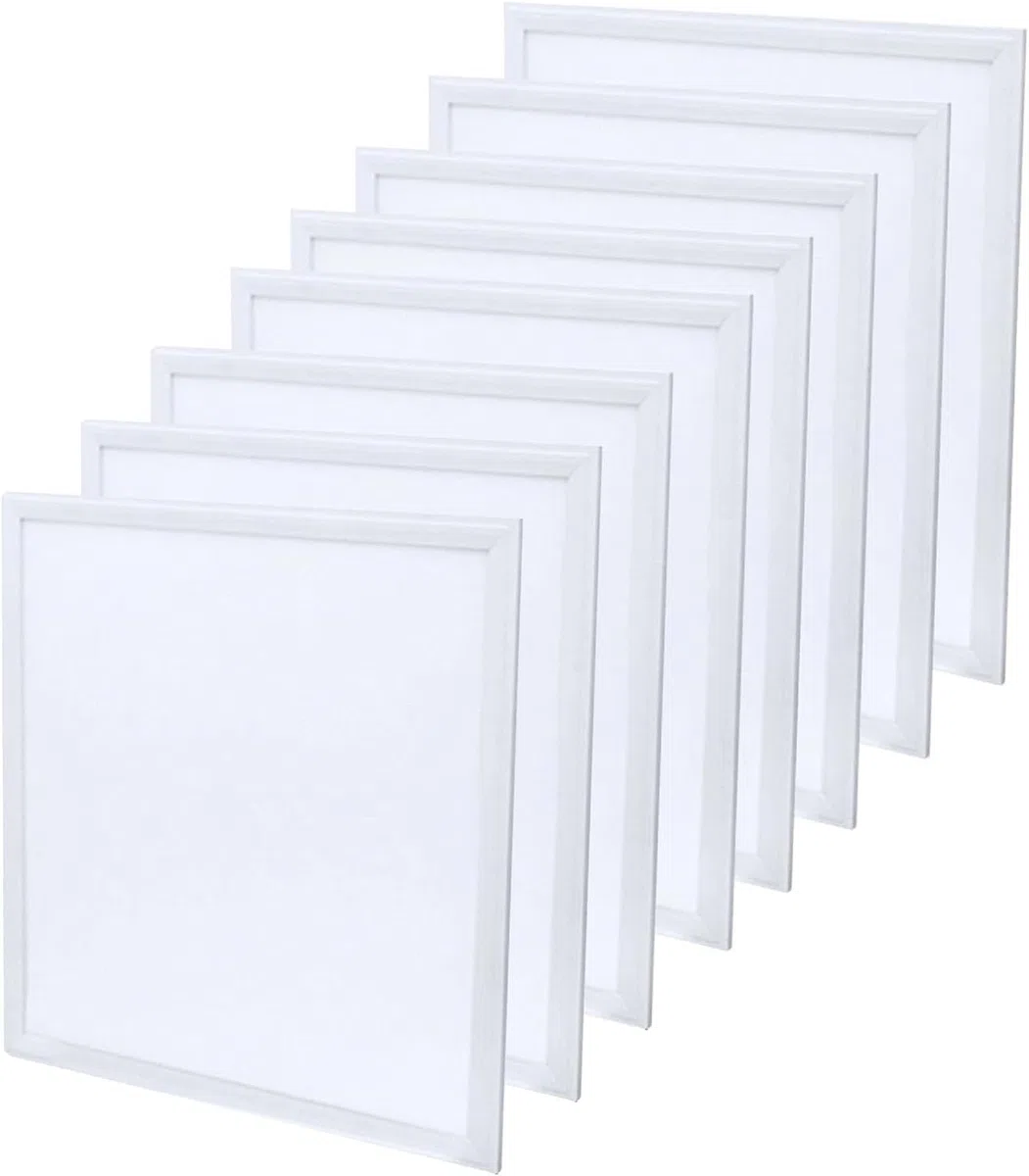 Europalamp - 8 LED-Fliesen 60 x 60 cm, 40 W, Kaltweiß, 6000 K, 4000 lm, hohe Helligkeit – Anpassung an Zwischendecken ohne Änderung (6000 K – Kaltweiß, 8)