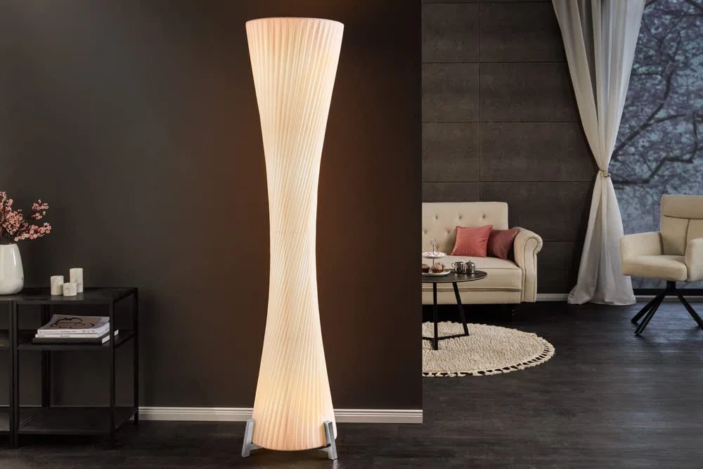 Riess Ambiente Stehlampe Paris X 180cm weiß Stehleuchte Lampe Leuchte