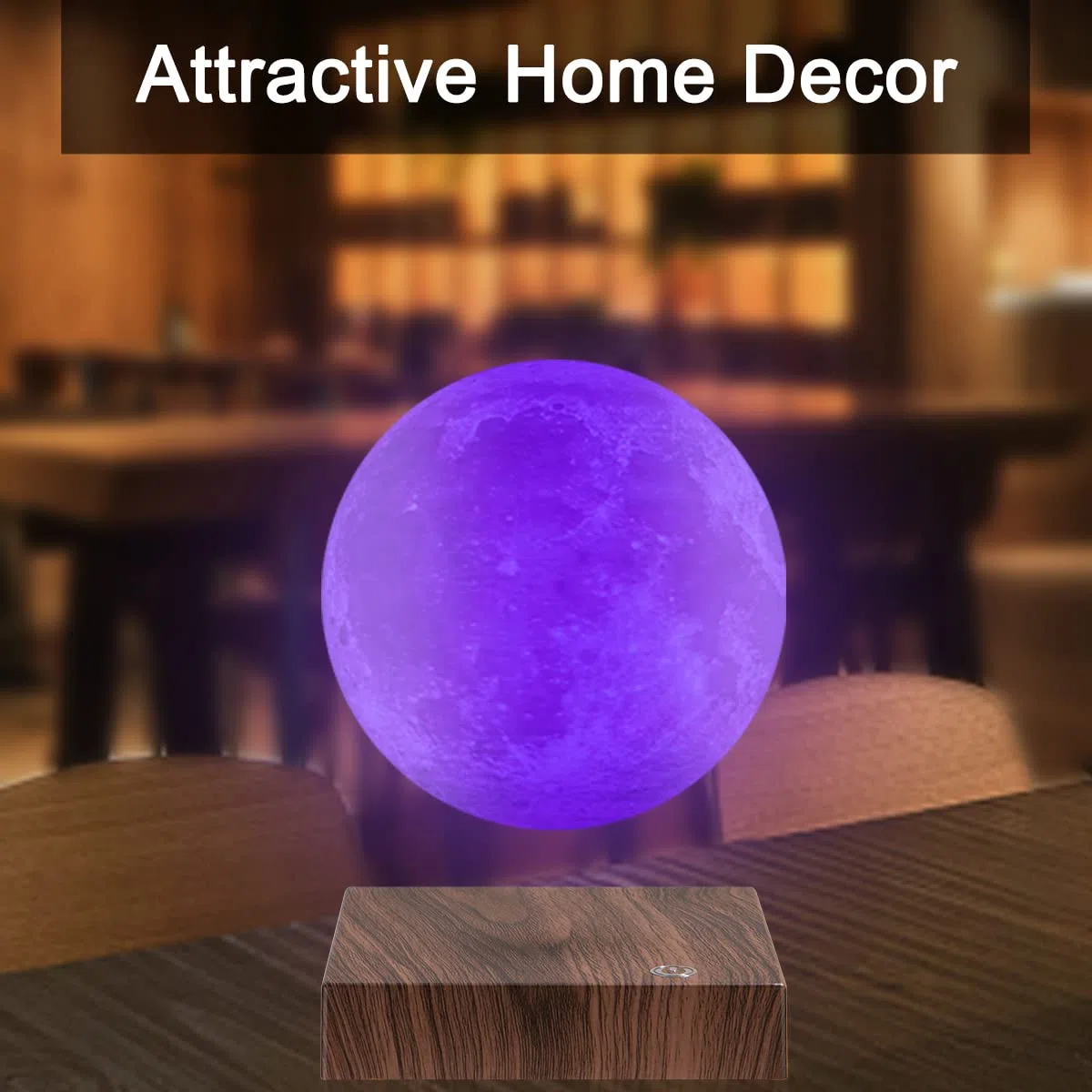 16 Farben Magnetische Levitation Mond Lampe, 3D Druck Mond Tischlampe Personalisierte Nachttisch Nachtlicht Kreative Neujahr Weihnachtsgeschenk