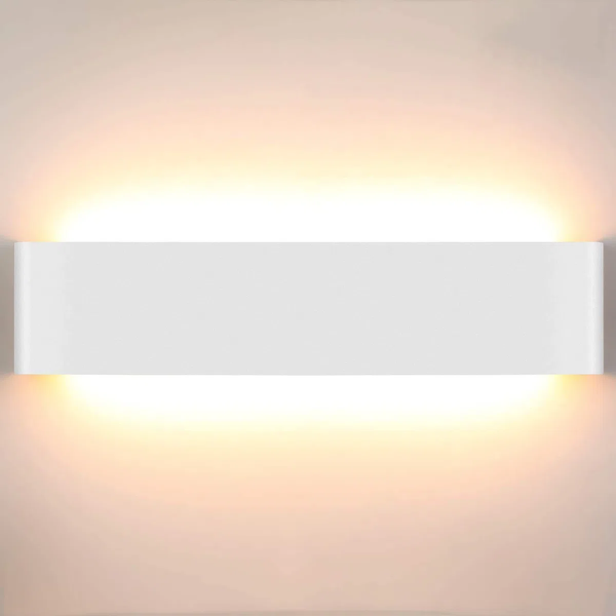 Lightess 18W 40CM wandlampe innen led wandleuchte Weiß Flurlampe | Up Down IP44 3000K 1800LM Warmweiß flickerfrei, Alu AC85-266V, für Wohnzimmer Schlafzimmer Flur Treppenhaus
