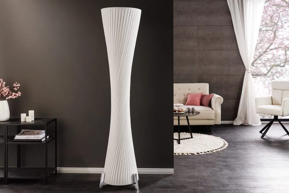 Riess Ambiente Stehlampe Paris X 180cm weiß Stehleuchte Lampe Leuchte
