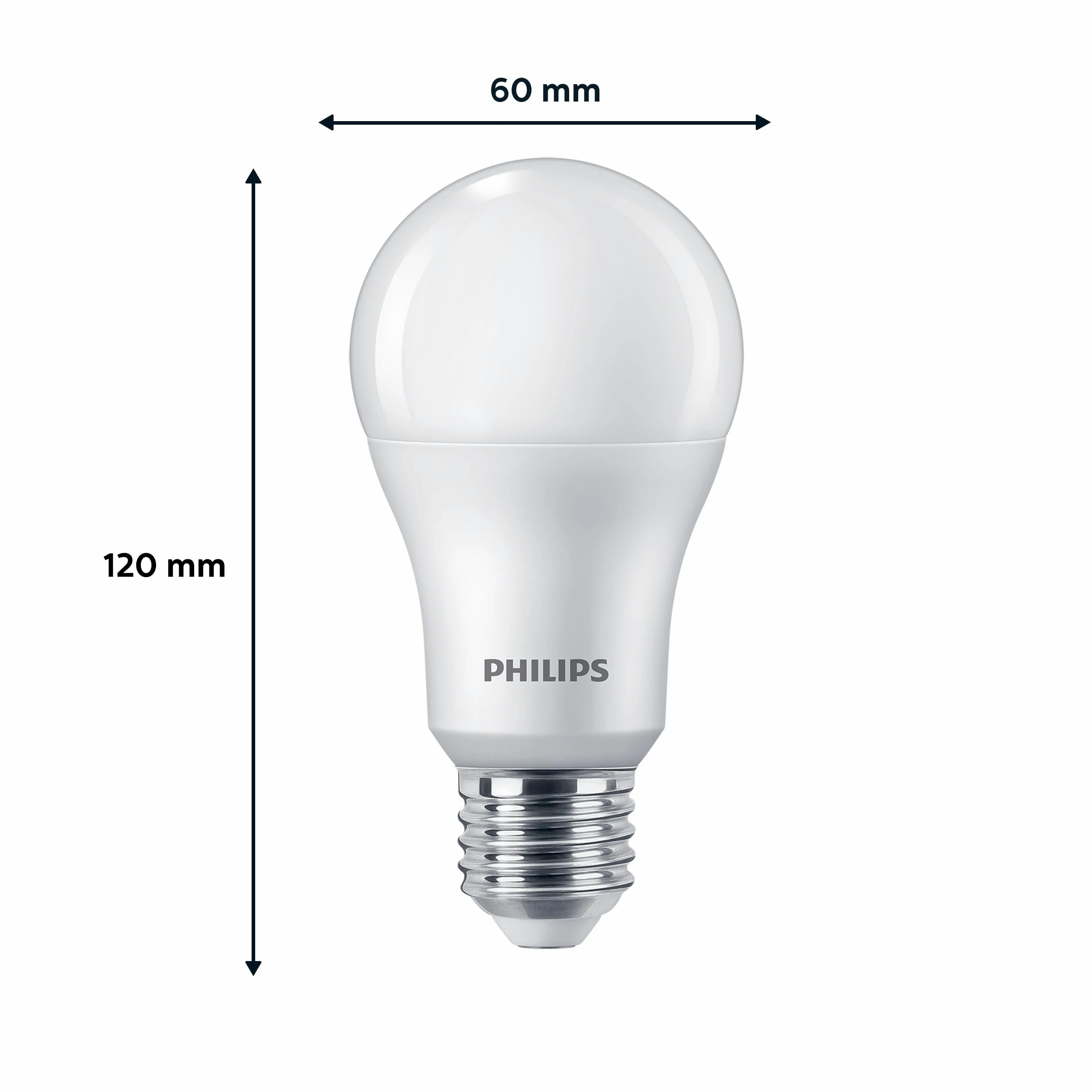 PHILIPS LED Classic E27 Lampen 6-er Pack (100 W), matte LED Lampen mit warmweißem Licht, energiesparende Lampen mit langer Nutzlebensdauer, neue Generation