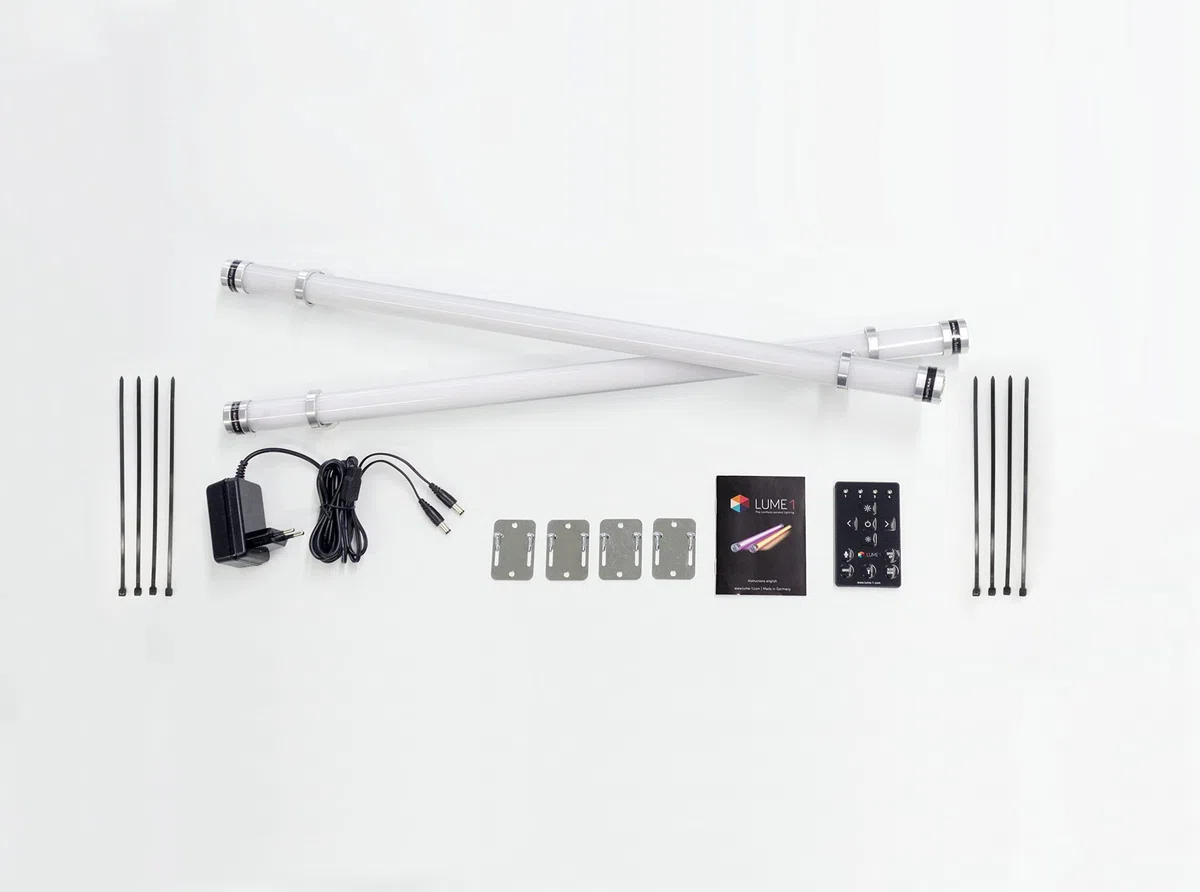 LUME-1 pro 2er Set kabellose Akku Sonnenschirmbeleuchtung