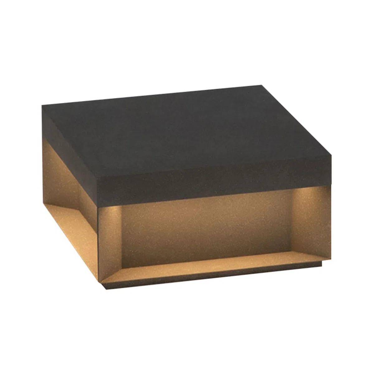 Pfostenleuchten Außenbereich Quadratische moderne Pfostenleuchte for draußen 3000K LED Zaun Deck Säule Cap Lampe IP65 Wasserdicht Patio Pole Pillar Laterne for Landschaft Garten flache Oberfläche(30*1
